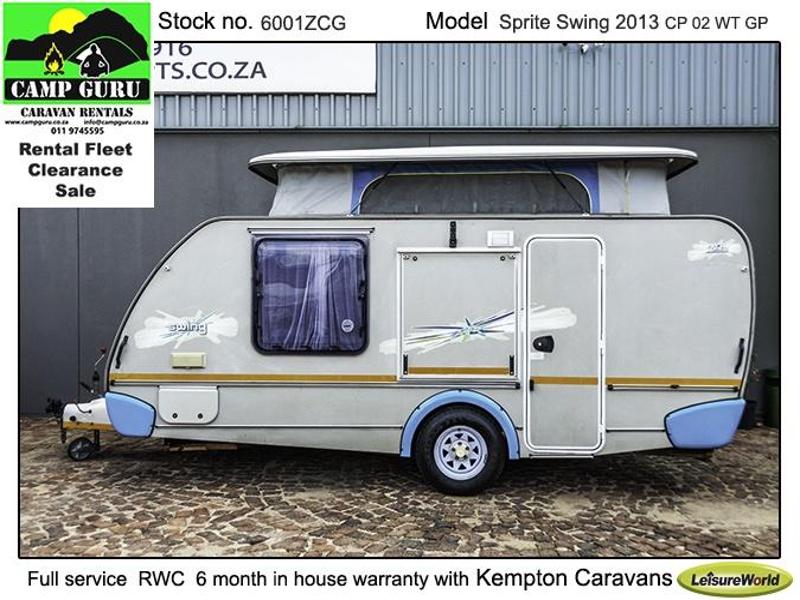 2013  Sprite Swing Caravan (On Road) Sprite Caravans