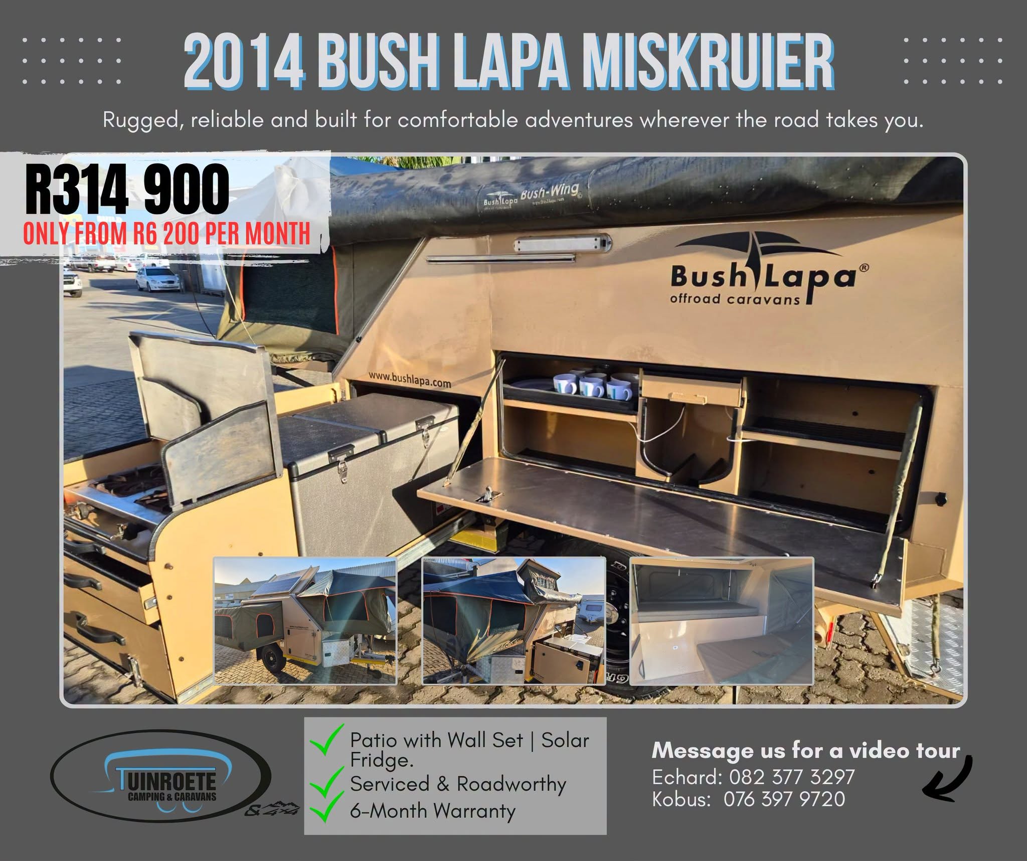 2014 Bush Lapa Miskruier Bush Lapa Caravans